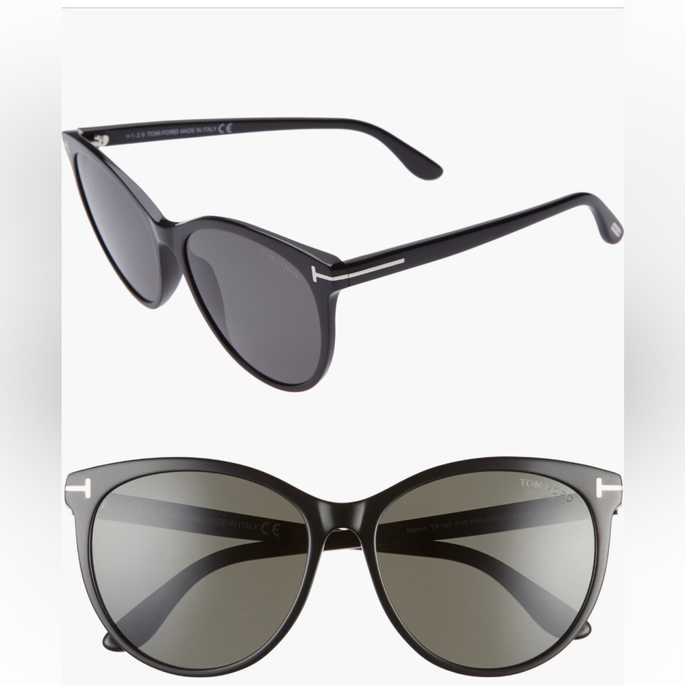 TOM FORD Maxim 59mm Polarized Cat Eye Sunglasses
